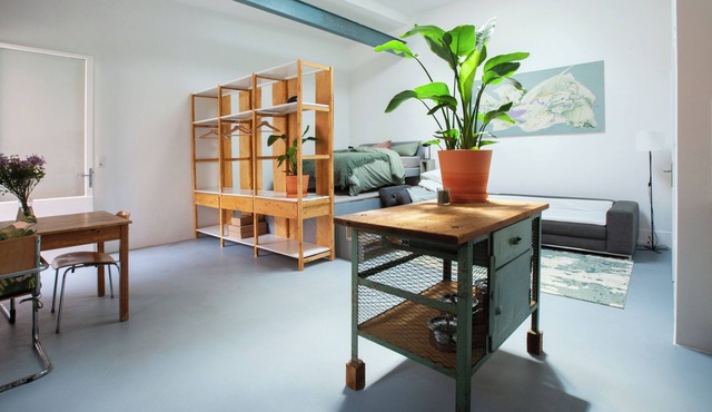 Design Atelier Industrial, creative, large loft very central and yet quiet