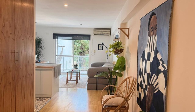 Design & light in Palermo/Colegiales | 1BR + balcony | WiFi + projector