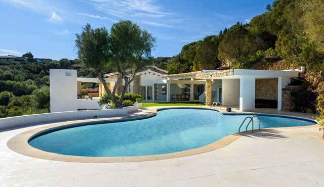 Design seafront property in Porto Rotondo with private pool and beach access