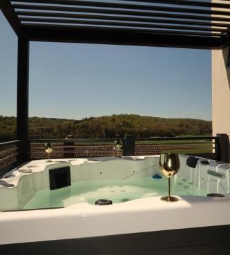 Design Villa mit privatem Whirlpool im Urdonautal