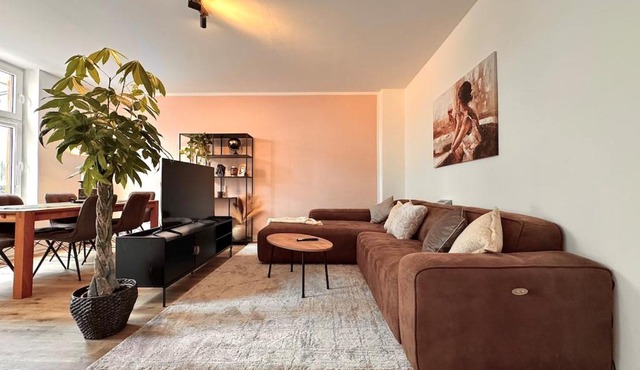 Designer-Apartment mit Balkon und Kaffeebar, Elbnah