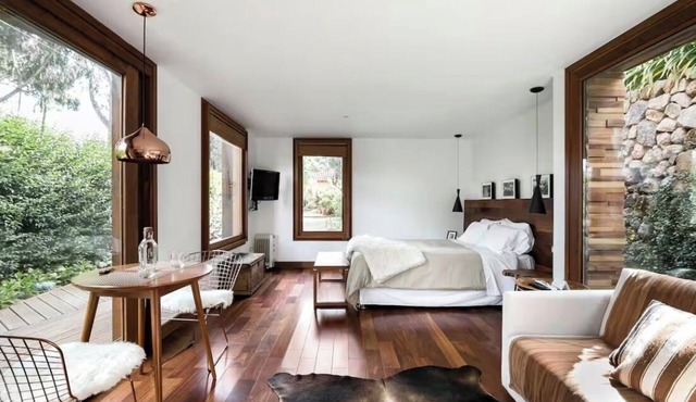Designer Cabin · Skylight Bath, Garden & Andean Views