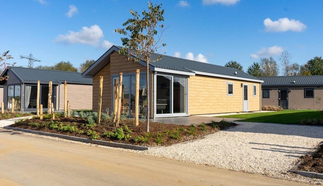 Detached chalet with three bedrooms, one bathroom and a dishwasher