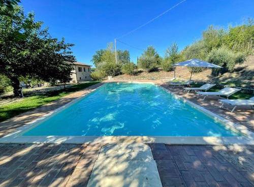 Detached Villa with Games Room, Pool, and Panoramic Views in San Damiano