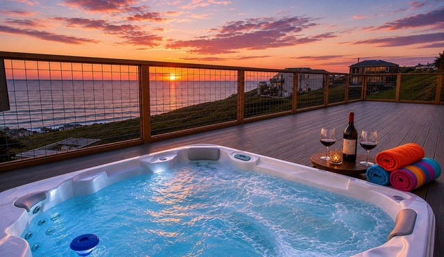 Dillon Beach Playcation! Oceanview, Hot Tub & Fire Table | Agua La Vista
