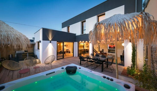 DINARD, QUIET ARCHITECT HOUSE WITH JACUZZI