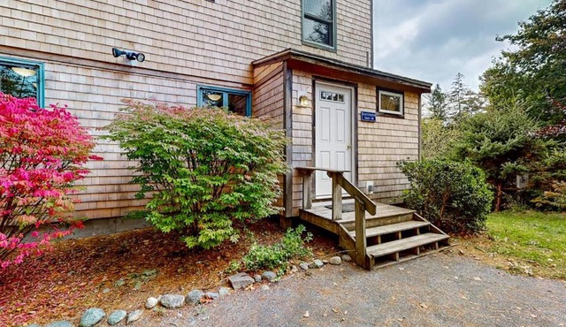 Dog-friendly ocean-view home with grill, wood stove, deck, washer/dryer, & AC