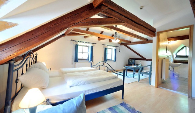 Doppelzimmer - Hellblaues Zimmer - Gasthof Teichmühle