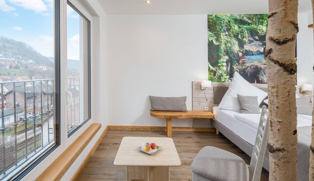 Doppelzimmer mit eigener Dusche/WC auf der Etage
