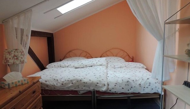 Doppelzimmer Nr. 2 mit Schlafsofa, Etagendusche und Etagen-wc