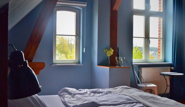 Double room in the Gasthaus am Finowkanal (former school from 1875).