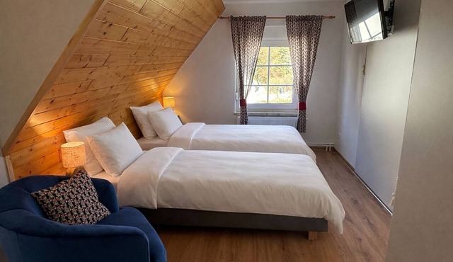 Double room 1 with two single beds - Präkel vacation room