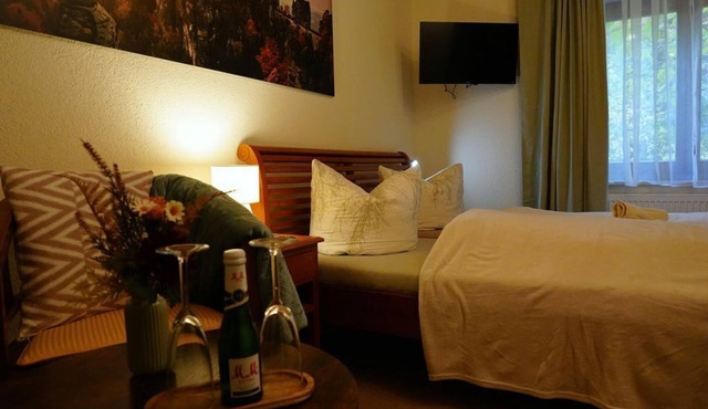Double room BASTEI - WITH breakfast - Pension Zum historischen Kalkwerk