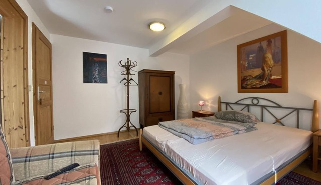 Double room New York with French balcony Bed - Felsenmühle Neuleiningen