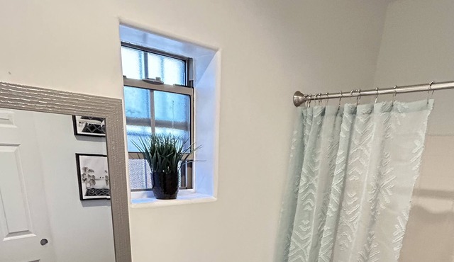 Downtown flat with free parking on premises!