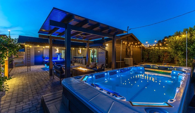 Downtown Gilbert Home with Arcade Room, Steampunk Themed, Swim Spa, Hot Tub