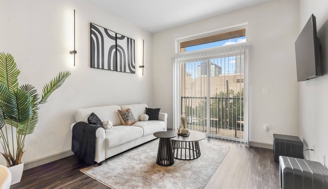 Downtown Houston Modern Elegant Loft with Free Parking/WiFi/Skyview/Pool