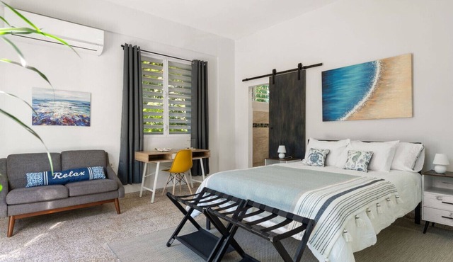 Dowtown Studio Walkable to Town and Beach