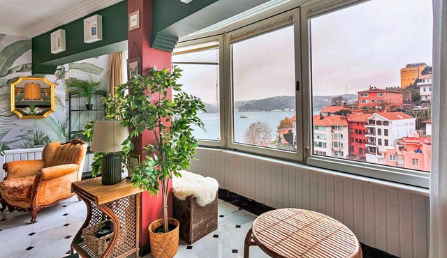 Dreamy Flat with Bosphorus View in Rumeli Hisari