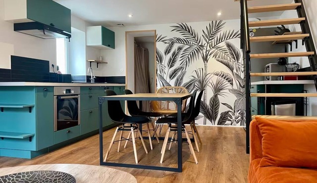 Duplex 1-6 persons - downtown Poitiers - Quiet - Terrace - Streaming