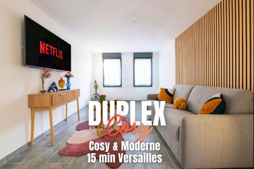 Duplex Cosy - Moderne - 15min Versailles