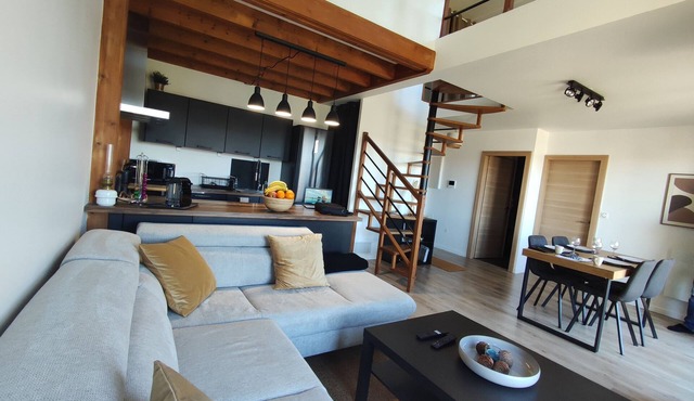 Duplex moderne, chaleureux au calme à Toison d'or