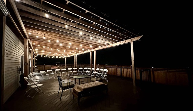 Duplex on acreage with large deck and beautiful outdoor space