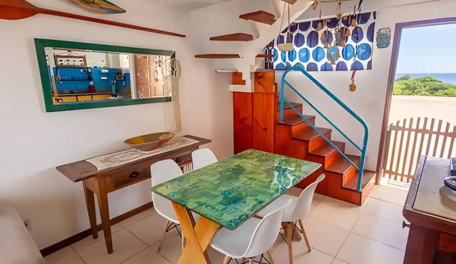 Duplex Praiano com Vista Incrível da Praia Grande