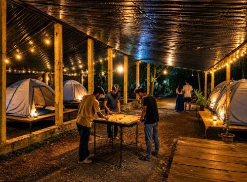 Eagle Swimming Pool Tent Stay