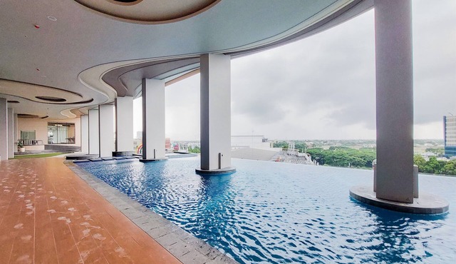 Earth Tone Studio Apartment At Transpark Bintaro