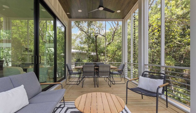 Ebb & Flow Cottage with Treetop Hot Tub & Pool