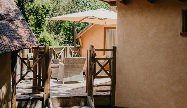 Eco cottage "the 3 accomplices" heated pool 4/6 pers 8 mn vallon pont d'ar