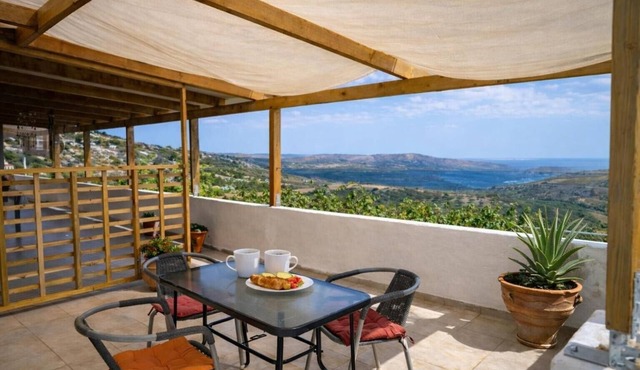 Eco-Friendly 'Lydia Guest House - Sea' with Sea View, Private Terrace & Wi-Fi
