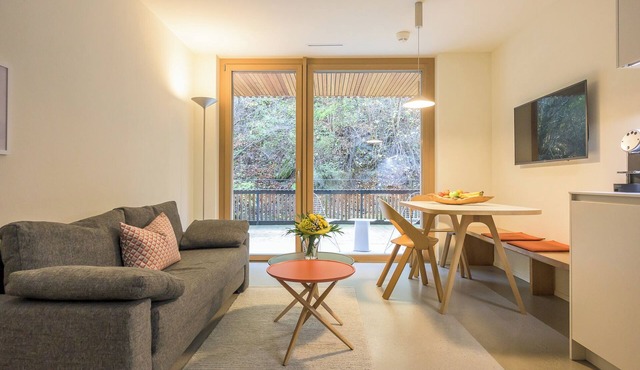 Edelweiss vacation apartment Stenna Flims: Modern 2.5-room, 43m², for 4 persons.
