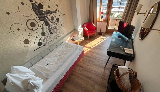 Einzelzimmer Gartenblick HP ab 5 Nächten - Bike-boutiquehotel Lindenhof