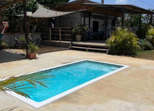 El Camper RV with pool.