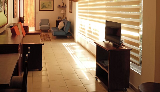 El Studio at Bule Villas. Solar heated pool, WiFi, AC, & fitness room, Oaxaca.