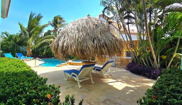 Elegant 1-bedroom apartment 3 km from Eagle beach
