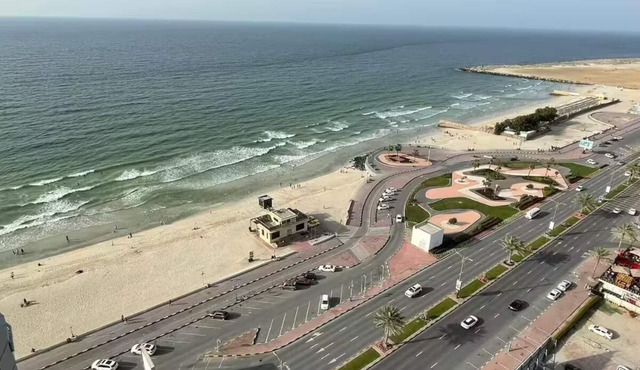 Elegant Beachfront Seaview Apartment in Ajman