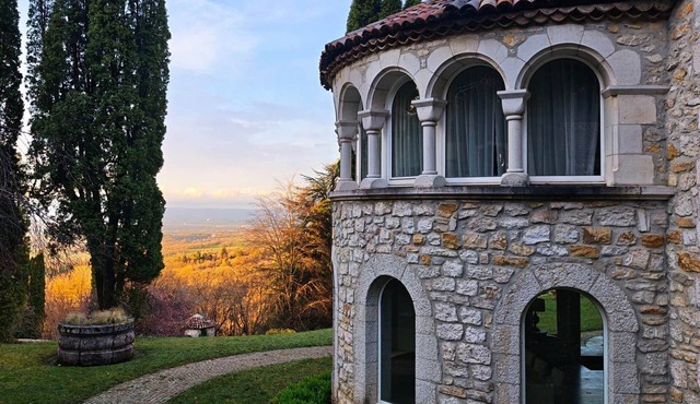 Elegant Courtyard Retreat on Estate near Geneva. Mont Blanc views. Pet-Friendly!