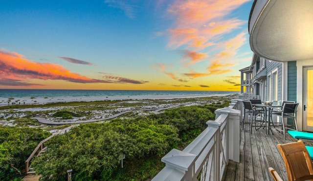 Elegant Gulf View Coastal Retreat Steps from Beach, Pool and Boardwalks