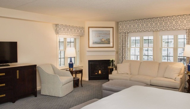 Elegant Junior Suite | Fireplace & Sleeper Sofa
