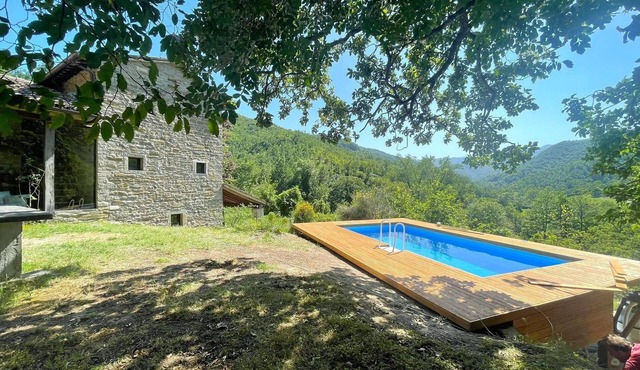 Elegant stone villa with swimming pool