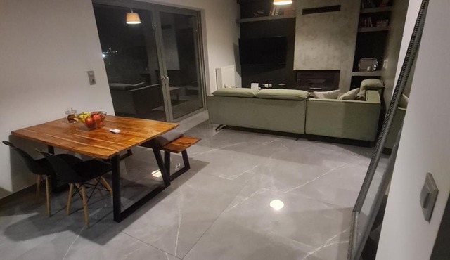 Eleusis modern flat,carpark in