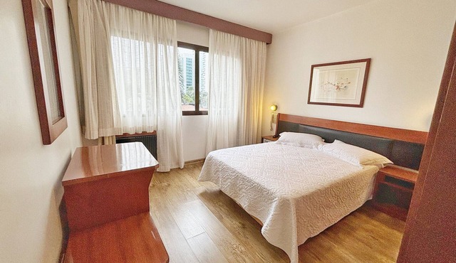 ENB Flat Hotel em SBC p/2 pp Espaço e Conforto