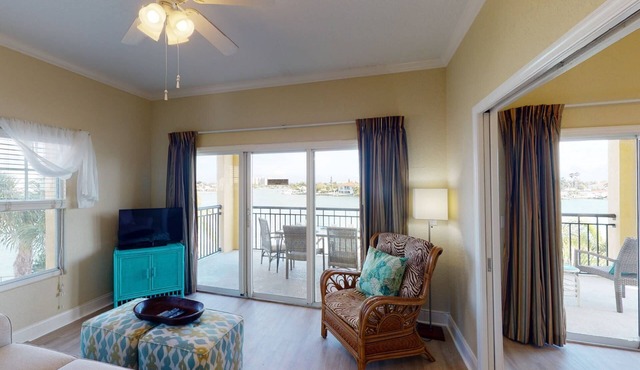 End Unit with Spectacular Waterfront View. Heated Pool. Clean & Fresh Decor. Easy Beach Access.