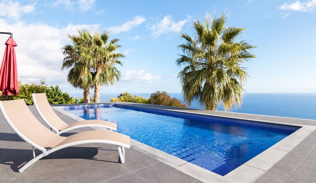 Endless Blue House view of the ocean with a huge pool