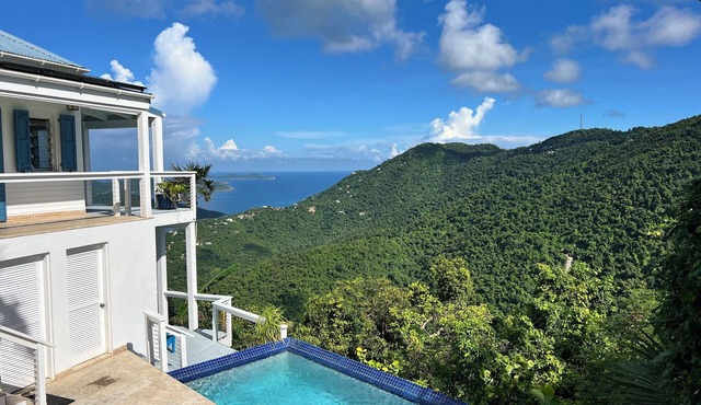 Endless Views from this perfect pool villa just minutes from Maho Bay
