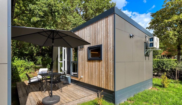 Enjoy a real Tiny Haus vacation close to nature at Camping Park Wemding!