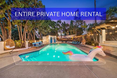 Entire Private Home with Sauna, Gym, Pool, 7 Bed, Parking Yard, Ranch Style, Available Now